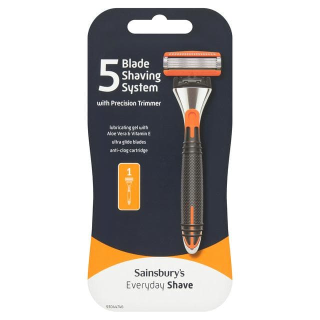 Sainsbury's Everyday 5 Blade Razor with Refill Blade - gallery image 1