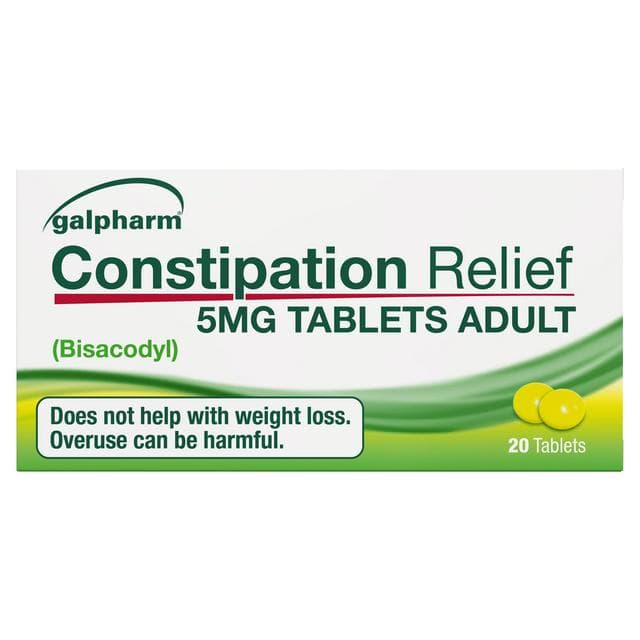 Galpharm Entrolax Bisacodyl Constipation Relief Tablets x20 5mg - gallery image 1