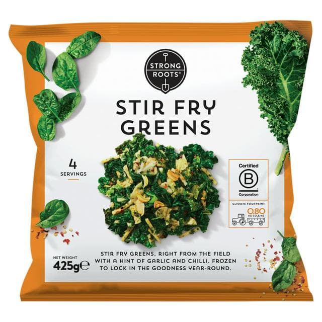 Strong Roots Stir Fry Greens 425g - gallery image 1
