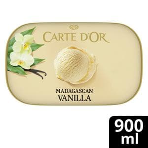 Carte D'or 900ml Madagascan Vanilla Ice Cream Tub