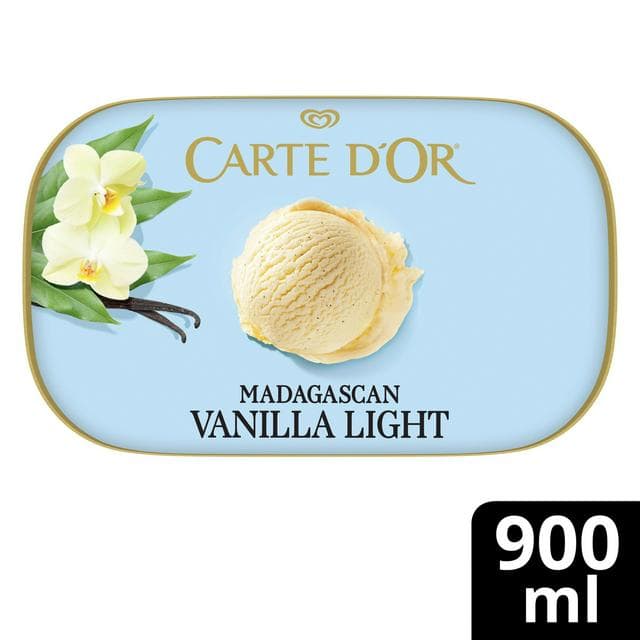 Carte D'or 900ml Madagascan Vanilla Light Ice Cream Tub - gallery image 1