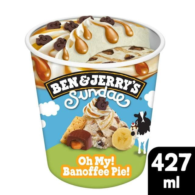 Ben & Jerry's Sundae Oh My! Banoffee Pie! Ice Cream Tub 427ml - gallery image 1