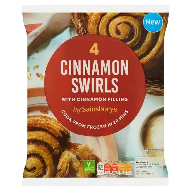 Sainsbury's Cinnamon Swirls with Cinnamon Filling 4x92g - gallery image 1