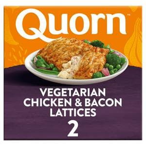 Quorn 2 x Vegetarian Chicken & Bacon Lattices 300g