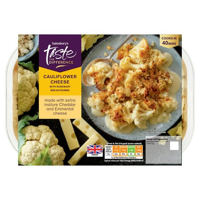 Sainsbury's Cauliflower Cheese, Taste the Difference 600g - gallery image 1