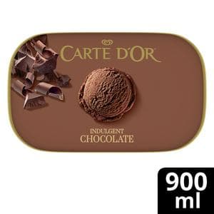 Carte D'or Indulgent Chocolate Ice Cream Dessert Tub 900ml