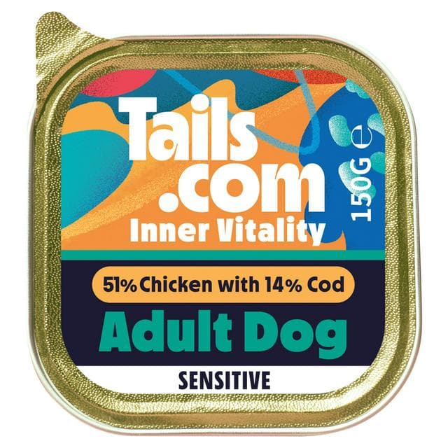 Tails.com Inner Vitality Advanced Nutrition Chicken with Cod Wet Dog Food 150g - gallery image 1