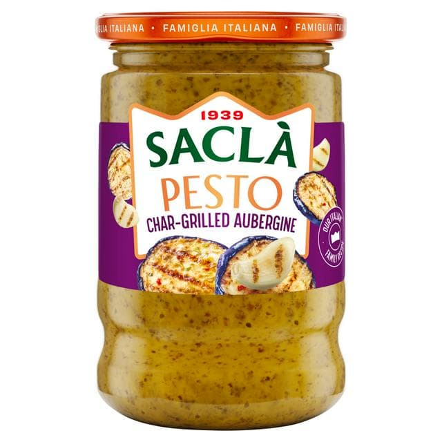Sacla' Char-Grilled Aubergine Pesto 190g - gallery image 1
