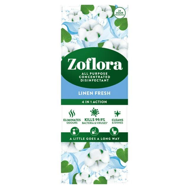 Zoflora 3 in 1 Action Concentrated Disinfectant Linen Fresh 120ml - gallery image 1