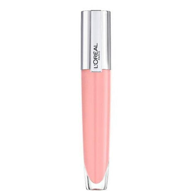 L'Oreal Paris Rouge Signature Plumping Sheer Pink Lip Gloss 402 Soar - gallery image 1