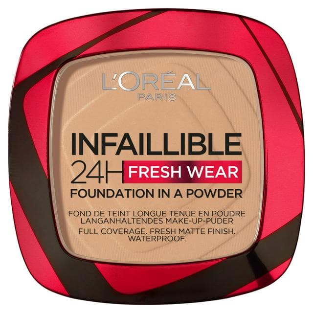 L'Oreal Paris Infallible 24H Fresh Wear Foundation in a Powder Shade 140 Golden Beige - gallery image 1
