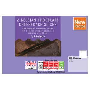 Sainsbury's Belgian Chocolate Cheesecake Slices 2 x 90g