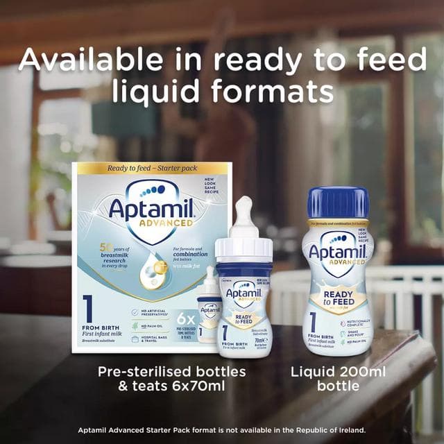 Aptamil Advanced 1 First Infant Baby Milk Formula Powder From Birth 800g - gallery image 5