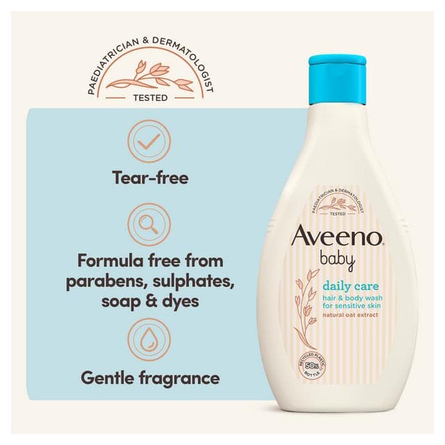Aveeno Baby Daily Care Hair & Body Baby Wash 250ml - gallery image 3