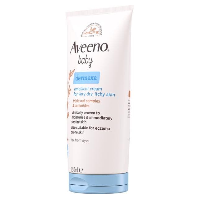 Aveeno Baby Dermexa Emollient Cream Baby Lotion Dry & Itchy Skin 150ml - gallery image 6
