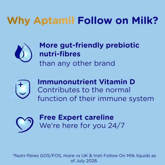 Aptamil 2 Follow On Baby Milk Formula Liquid 6-12 Months Multipack Ready To Feed 6x200ml - gallery image 2