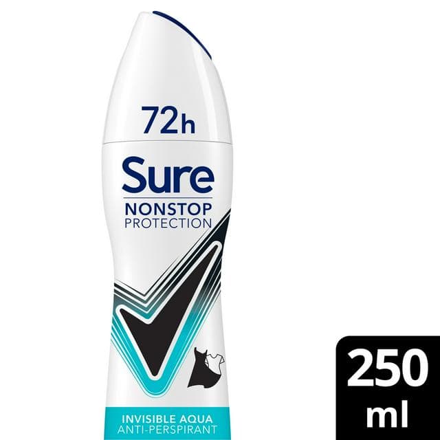 Sure Women 250ml Invisible Aqua 72h Nonstop Protection Antiperspirant Deodorant - gallery image 1