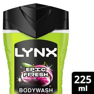 Lynx Epic Fresh Shower Gel Body Wash for Men 225ml