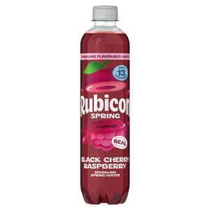 Rubicon Spring Black Cherry Raspberry Flavoured Sparkling Spring Water 500ml