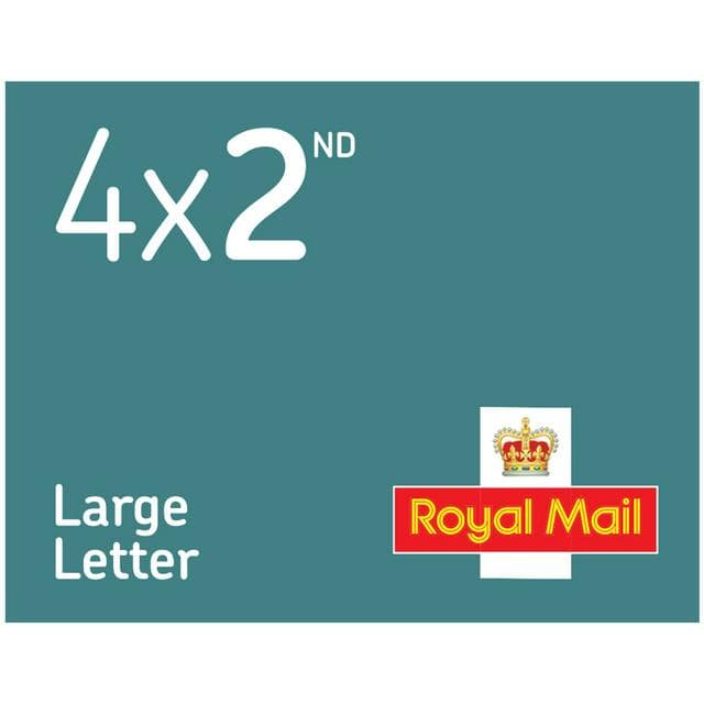 Royal Mail Second Class Large Stamps x4 - gallery image 1