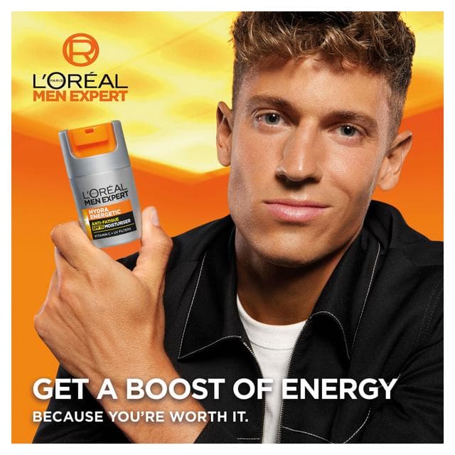 L'Oreal Men Expert Anti Fatigue Hydra Energetic Mens Moisturiser with SPF 15 & Vitamin C 50ml - gallery image 2