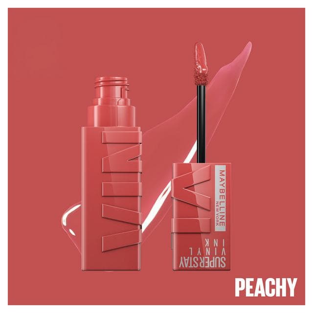 Maybelline Vinyl Ink Long Lasting Liquid Lipstick Shine Finish 15 Peachy - gallery image 2