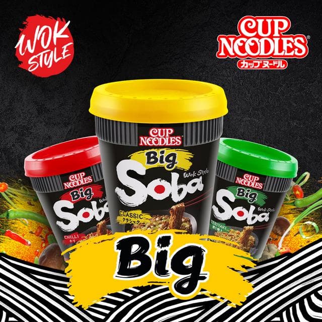 Nissin Soba Chilli Instant Wok Style Noodles Big Pot 115g - gallery image 5
