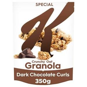 Kellogg's Special K 350g Crunchy Oat Granola Dark Chocolate Curls