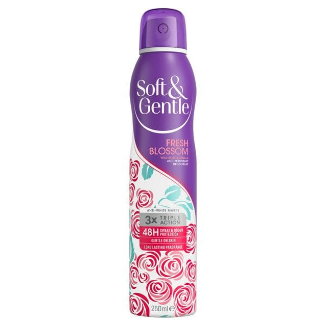 Soft & Gentle Fresh Blossom Wild Rose & Vanilla Anti-Perspirant Deodorant 250ml - gallery image 1