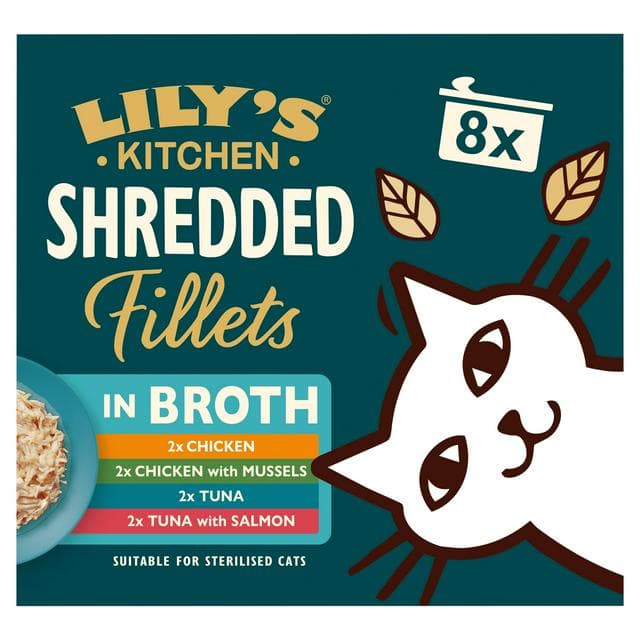 Lily's Kitchen Shredded Fillets Multipack Cat Food 8 x 70g - gallery image 1