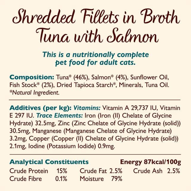 Lily's Kitchen Tuna & Salmon Shredded Fillets Wet Cat Food 70g - gallery image 4