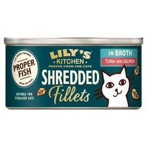 Lily's Kitchen Tuna & Salmon Shredded Fillets Wet Cat Food 70g