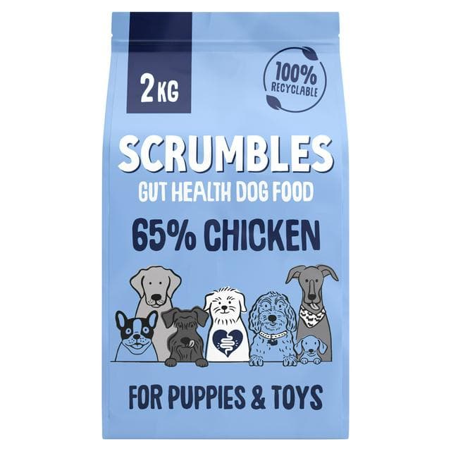 Scrumbles Chicken Puppy & Toy Dry Dog Food 2kg - gallery image 1