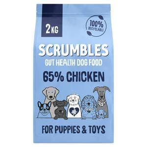 Scrumbles Chicken Puppy & Toy Dry Dog Food 2kg