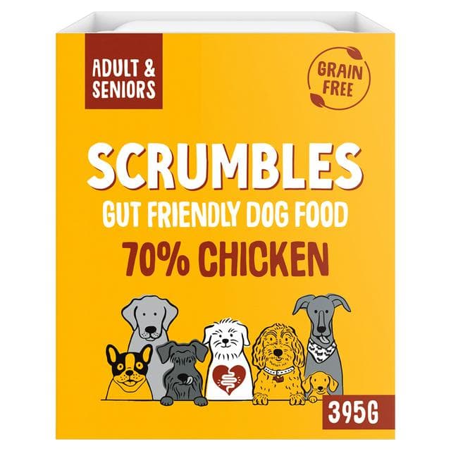Scrumbles Chicken Wet Dog Food Tray 395g - gallery image 1