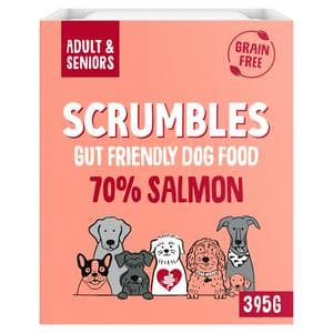 Scrumbles Salmon Wet Dog Food Tray 395g