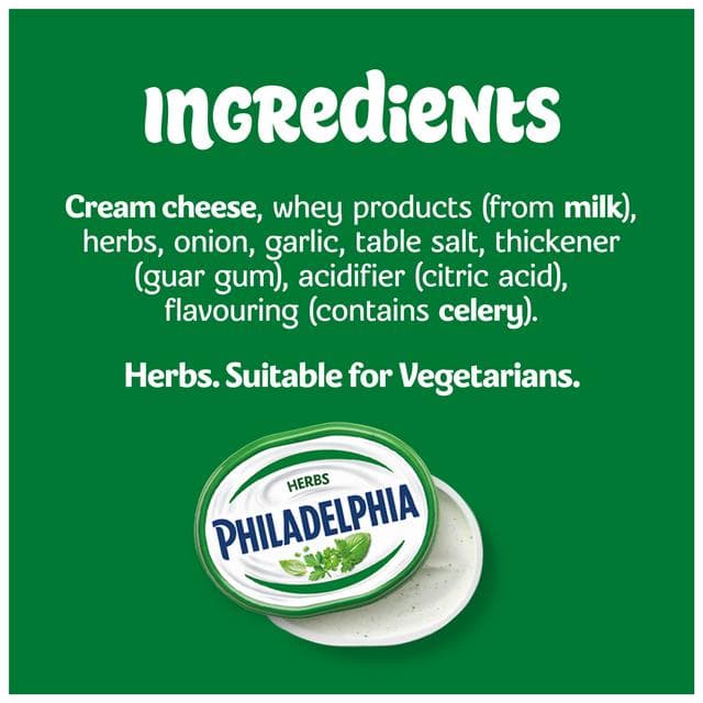 Philadelphia 280g Family Pack Garlic & Herbs Soft Cream Cheese Tub - gallery image 3