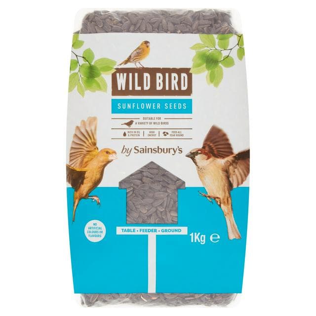 Sainsbury's Wild Bird Sunflower Seeds 1kg - gallery image 1