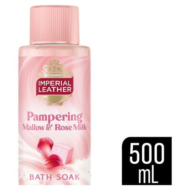 Imperial Leather 500ml Mallow & Rose Milk Pampering Bath Soak - gallery image 1