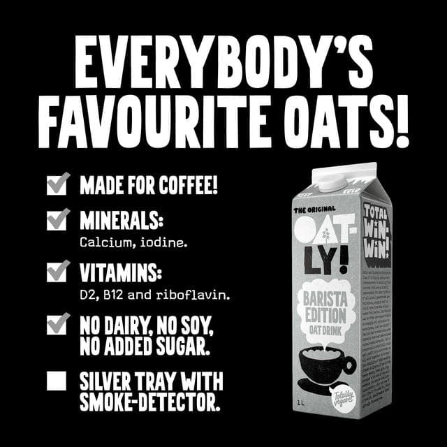 Oatly Oat Drink Barista Edition Chilled 1L - gallery image 2
