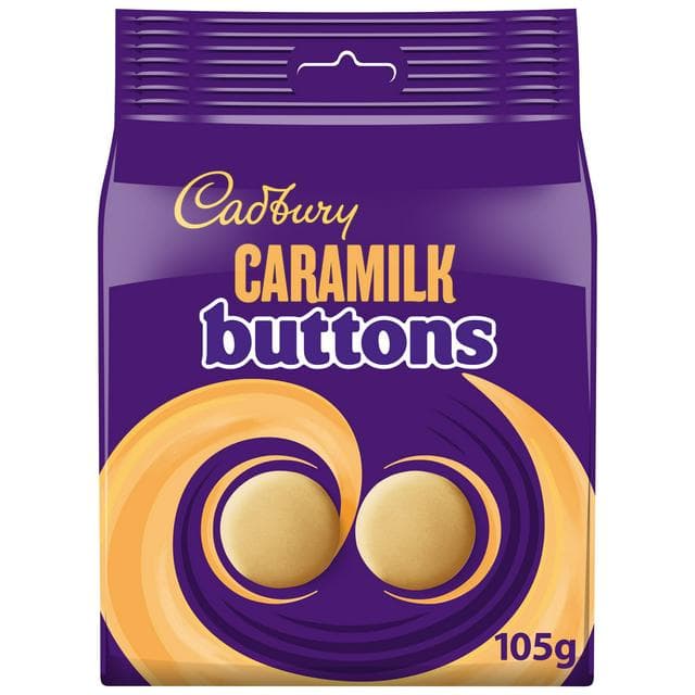 Cadbury Caramilk Golden Caramel Chocolate Buttons Pouch 105g - gallery image 1