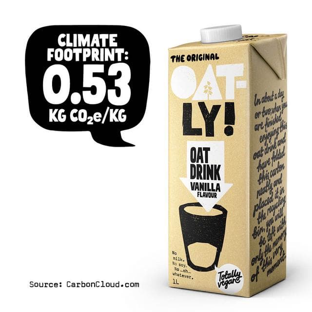 Oatly Oat Drink Vanilla Flavour Long Life 1L - gallery image 2