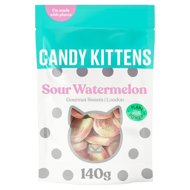 Candy Kittens Sour Watermelon Gourmet Sweets 140g - gallery image 1