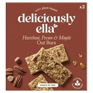 Deliciously Ella 3 x 50g Hazelnut, Pecan & Maple Multipack Oat Bars