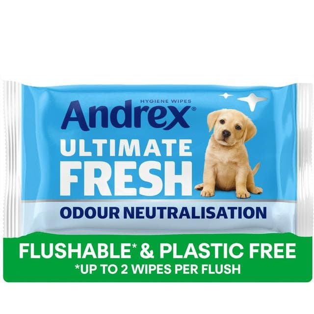 Andrex Ultimate Fresh Flushable Odour Control Moist Toilet Tissue Wipes Single Pack x36 - gallery image 1