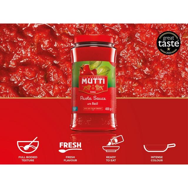 Mutti Tomato Pasta Sauce with Basil 400g - gallery image 2