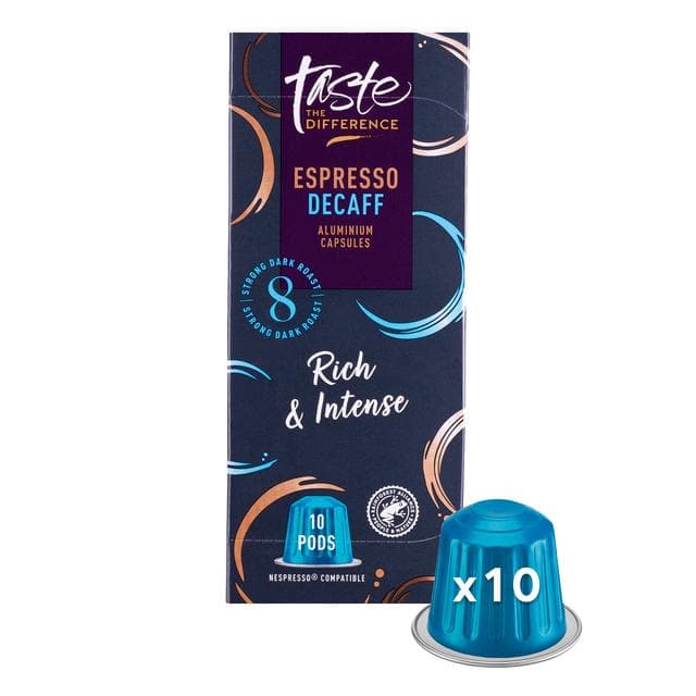 Sainsbury's Espresso Decaff Pods, Taste the Difference x10 52g - gallery image 2