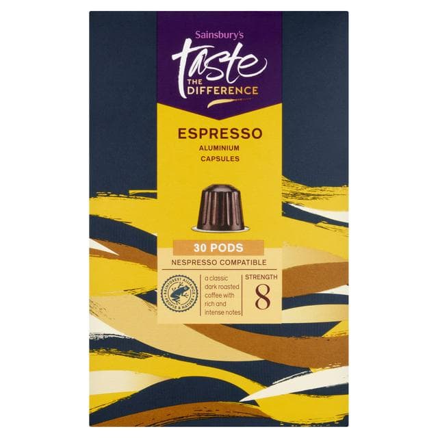 Sainsbury's Espresso Pods, Taste the Difference x30 156g - gallery image 1