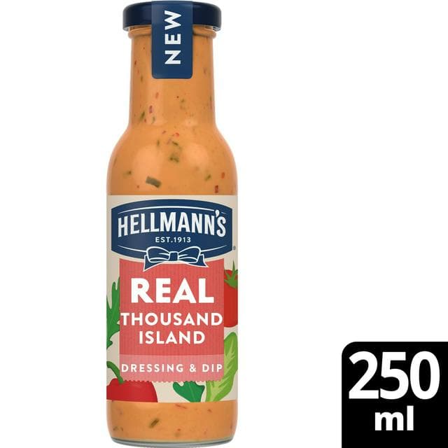 Hellmann's Real Thousand Island Salad Dressing & Dip 250ml - gallery image 1