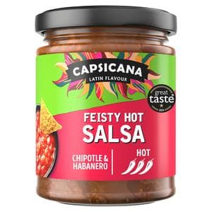 Capsicana Full On Feisty Hot Chipotle & Habanero Salsa 285g